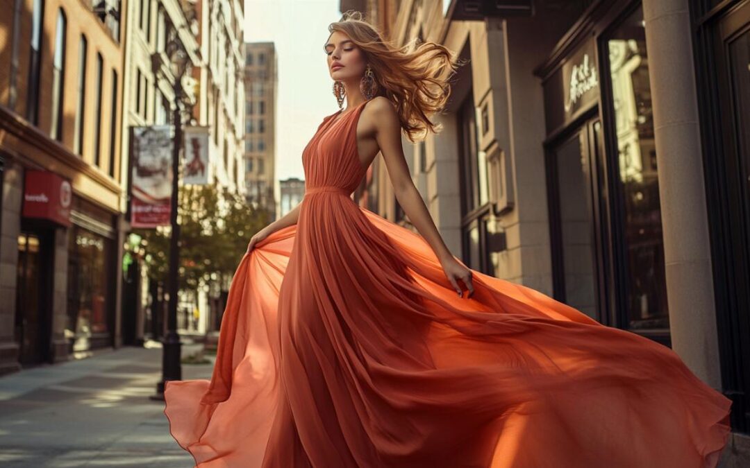 Robe longue terra-cotta éthique : l&rsquo;alliance parfaite entre style et engagement écologique